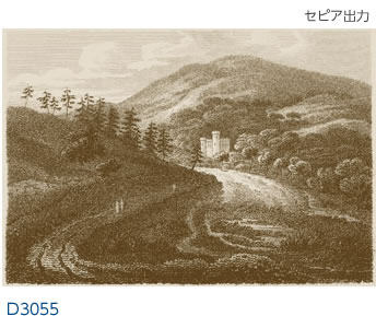ドラムタクティー城 セピア出力 D3055