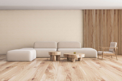 床材（おしゃれな空間に） こだわりの質感、立体感が好評のシート化粧床材『トリニティ