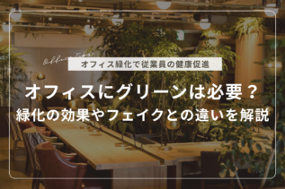 オフィスにグリーンは必要？オフィス緑化の効果やフェイクとの違いを解説