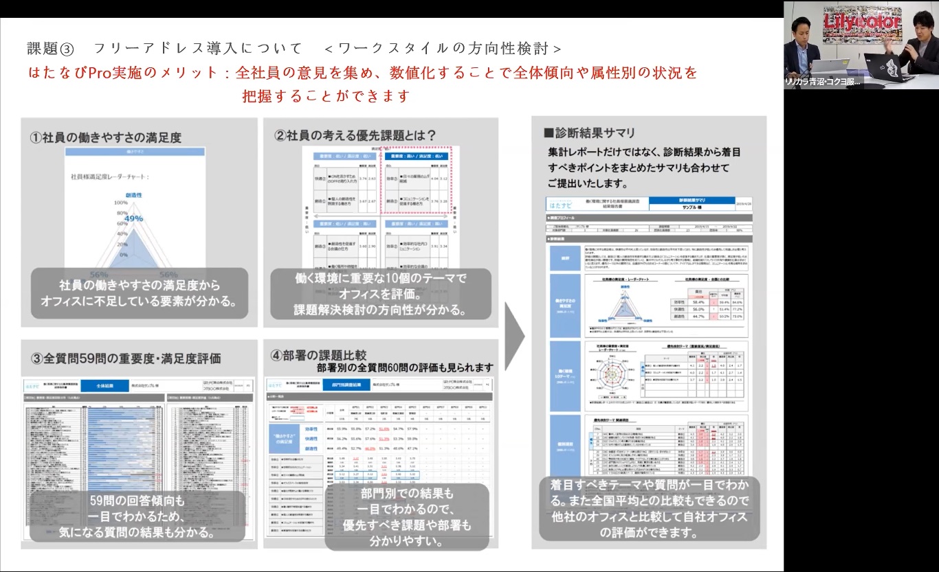 課題3 フリーアドレス導入について＜ワークスタイルの方向性検討＞