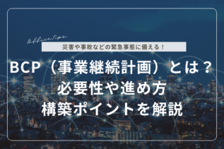 BCP（事業継続計画）とは？必要性や進め方・構築ポイントを解説