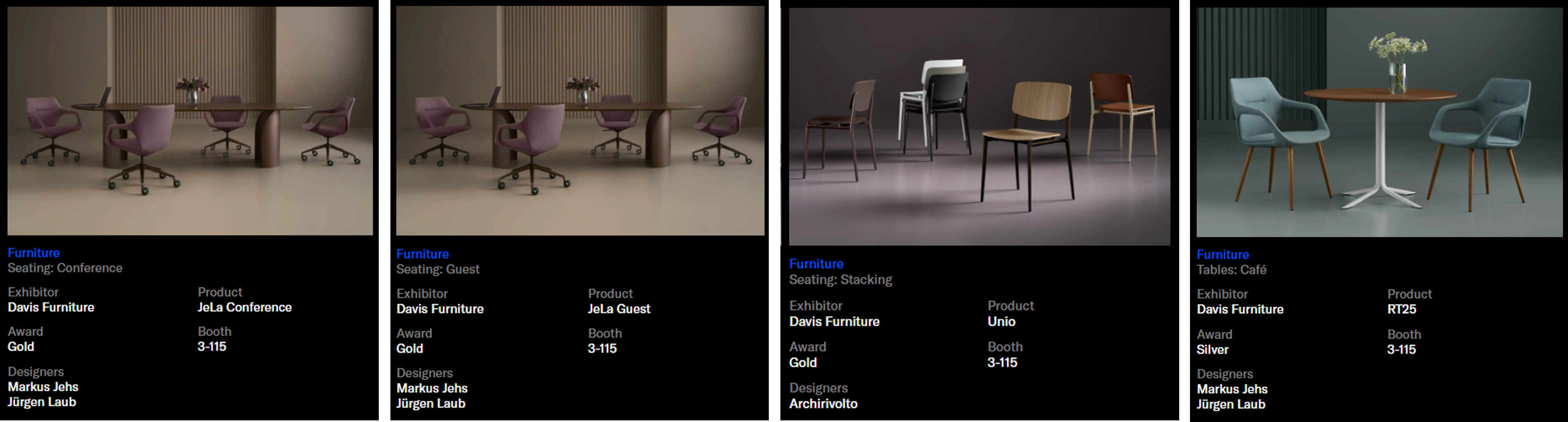DAVISのNeoConアワード受賞製品